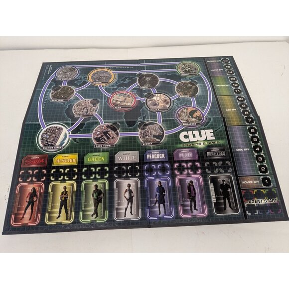 2009 Clue Secrets & Spies Board Game Replacement Parts Game Board Instructions - Picture 7 of 11